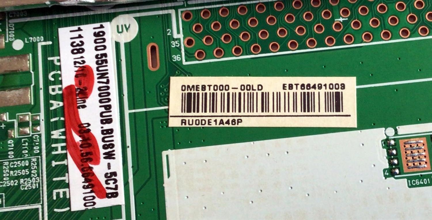 KIT DE TARJETAS PARA TV LG / NUMERO DE PARTE MAIN EBT66491003 / EAX69083603 / EAX69083603(1.0) / FUENTE EAY64948701 / EAX67865201 / EAX67865201(1.7) / 64948701E247691 / LGP55TJ-18U1 / PANEL NC550DGG-AAGPA / MODELO 55UN7000PUB / 55UN7000PUB.BUSWLKR - Imagen 3